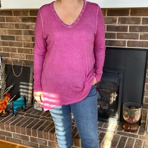 Lane Bryant purple blouse
